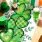 St Patricks Day Decorations - Shamrock Table Runner | St Patricks Day Party Favors Supplies Decor Indoor Outdoor - Spring Holiday Banner Backdrop Decorations for Table Home Kitchen